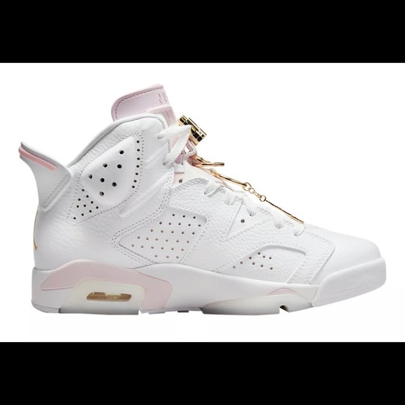 Women’s Air Jordan 6 Gold Hoop size 7.5 - Picture 5 of 10